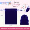 Gelme Nutri 48 Pcs Velvet Drawstring Bags, 12 Colors, 2.8''x3.5'' view 2