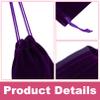 Gelme Nutri 48 Pcs Velvet Drawstring Bags, 12 Colors, 2.8''x3.5'' view 3