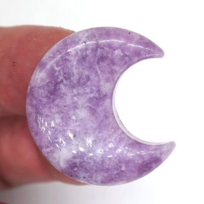 30MM Shaped Statue Natural Crystal Stone Mascot Gemstone Gift Collection and Home Decor,Lilac Lepidolite