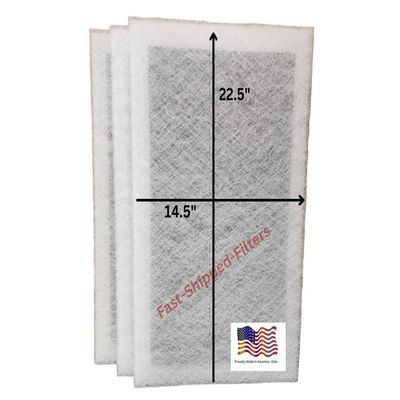 Fast-Shipped-Filters 3 Pack 16x20 Replacement Filter Pads Compatible with Dynamic Air Cleaner Refill White