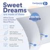 Continental Bedding 50/50 Down Feather Pillow, Fluffy Hotel Quality Side Sleeper Support, Breathable 300TC Cotton, RDS and Oeko TEX Certified view 2