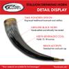 15-18oz Stallion Engraved Black/Brass Horn Viking/Medieval Style Beer/Mead/Grog/Wine Drinking Horn view 2