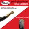 15-18oz Stallion Engraved Black/Brass Horn Viking/Medieval Style Beer/Mead/Grog/Wine Drinking Horn view 4