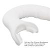 Diving Snorkel Corrugated Tube Collapsible Silicone Flexible Diving Breathing Tube Food Grade Soft Spearfishing Mouthpiece for Adults (White) view 3