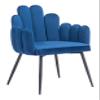 Zuo Noosa Dining Chair (Set of 2) Navy Blue, Blue Dining Chair, Soft and Smooth Velvet Fabric, Plywood, Indoor Dining, 22" W x 22" D x 34.3" H view 1