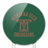 Acrylic Montana Tech of the University of Montana Orediggers Logo Cake Topper Party Decoration for Wedding Anniversary Birthday Graduation view 3
