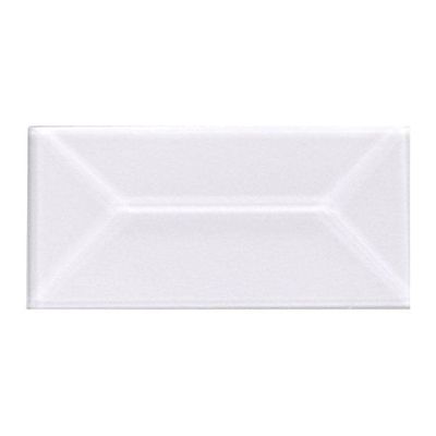 3/4"X1-1/2" REC. Clear Peaked Glass Bevel 10 Pack