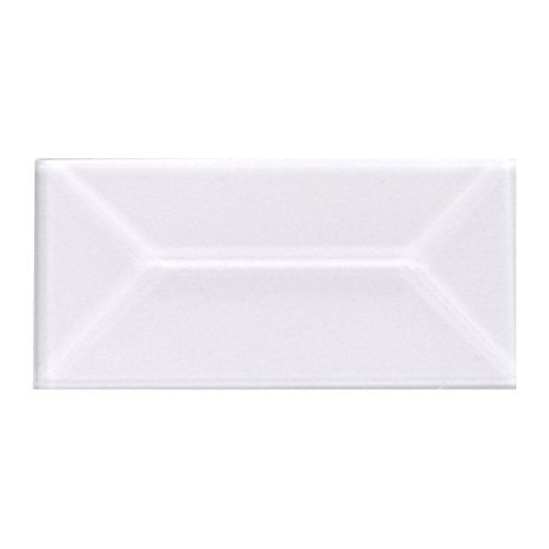 3/4"X1-1/2" REC. Clear Peaked Glass Bevel 10 Pack