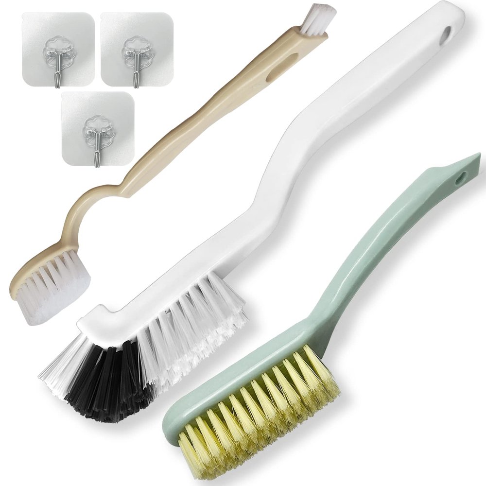 Cleaning Brush Shoe Kitchen Bottle Brush Sink Bathroom Household Dish Pot Pan Edge Corners Tile Lines Brush with Stiff Bristles