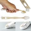 Cleaning Brush Shoe Kitchen Bottle Brush Sink Bathroom Household Dish Pot Pan Edge Corners Tile Lines Brush with Stiff Bristles view 3