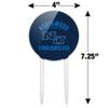 Acrylic Northwood University Timberwolves Logo Cake Topper Party Decoration for Wedding Anniversary Birthday Graduation view 2