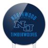 Acrylic Northwood University Timberwolves Logo Cake Topper Party Decoration for Wedding Anniversary Birthday Graduation view 3