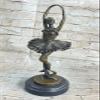 Art Deco Bronze Ballerina Ballet Statue Sculpture Abstract Artwork Mid Century Decorative Art Sale Gift by Think Bronze view 2