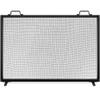 Best Choice Products 38x27in Single Panel Fireplace Screen Handcrafted Steel Mesh Spark Guard for Living Room, Bedroom Dcor w/Handles - Black view 1