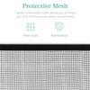 Best Choice Products 38x27in Single Panel Fireplace Screen Handcrafted Steel Mesh Spark Guard for Living Room, Bedroom Dcor w/Handles - Black view 3