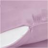 100% Mulberry Silk Acne Pillowcase for Hair and Skin Made in USA, 22 Momme Real Silk Cooling Pillow Cases, Anti Wrinkle, Anti Aging, Soft, Hypoallergenic(Purple, King) view 3