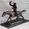 Hand Made Remington Inspired Large Hot Cast Cowboy with Gun Old West Bronze Art Decorative Art Sale Gift by Think Bronze view 1