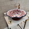 Bathroom Vanity Vessel Bird Sink, Bird & Sakura Washbasin, Half Bathroom Sink, Decorative Sink, Ceramic Bathroom Decor, Bathroom Remodeling view 1