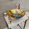 Bathroom Vanity Vessel Sink, Bird Washbasin, Half Bathroom Sink, Pottery Round Decorative Sink, Ceramic Bathroom Decor, Bathroom Remodeling view 1