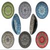 25cm Black Side Dish Bowl, 10" Fruit Ceramic Bowl, Dining Table Salad Bowl, Serving Pottery Dish, Storage Bowl, Candy Container, Nuts Holder (Color: Green, Set: 1 Pcs) view 1