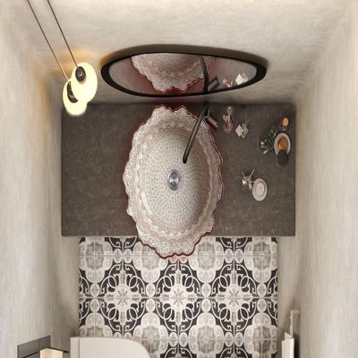 Ceramic Unique Wash Basin, Bathroom Vessel Sink Above Countertop Basin, Bowl Sink Lavatory, Bathroom Remodeling, Vanity Glossy Wash Stand