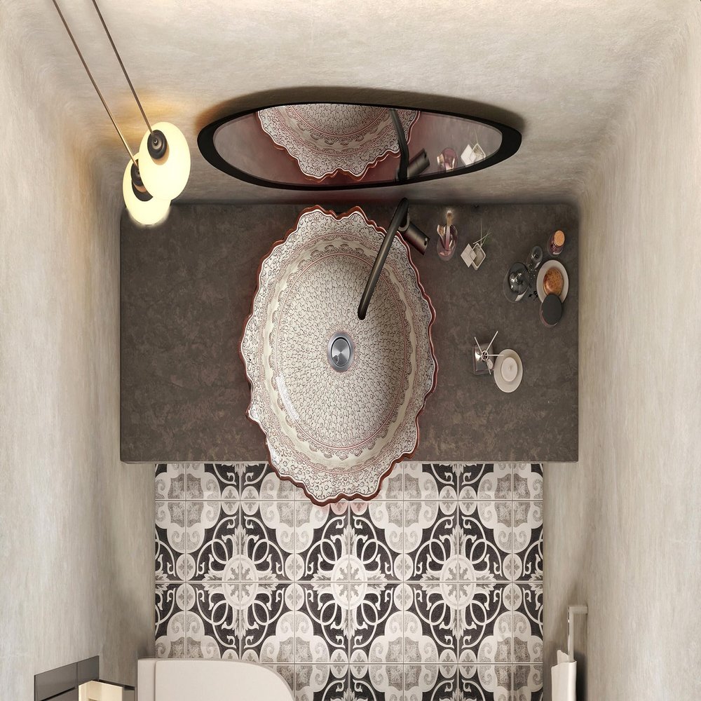 Ceramic Unique Wash Basin, Bathroom Vessel Sink Above Countertop Basin, Bowl Sink Lavatory, Bathroom Remodeling, Vanity Glossy Wash Stand