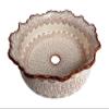 Ceramic Unique Wash Basin, Bathroom Vessel Sink Above Countertop Basin, Bowl Sink Lavatory, Bathroom Remodeling, Vanity Glossy Wash Stand view 2