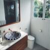 Round Blue & White Bathroom Vanity Top Sink, Flower Wash Basin, Half Bathroom Ceramic Sink, Bleu Blanc Drop-in Sink, Powder Room Remodeling view 1
