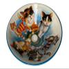 Bathroom Cats Vessel Sink, Animal Washbasin, Half Bathroom Pottery Round Sink, Ceramic Bathroom Hand Crafted Sink, Guest Bathroom Remodeling view 2