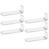 Beavorty 6pcs Clear Acrylic Headband Holder Rack Transparent Hairband Display Stand for Hair Accessories Organization Stylish and Smooth Design for Dressing Tables and Wall Mounting view 1