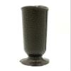 Terravas' Ionic Vase - Replacement Cemetery Flower Vase - 4" D Base with 3 Flanges to Lock-in. Dark Brown, Plastic Replica (Not Bronze) Quantity: 1 view 1