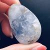 1PC Natural Celestite Crystal Cluster Sky Blue Geode Mineral Specimen Home Decor,450-470g view 2