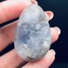 1PC Natural Celestite Crystal Cluster Sky Blue Geode Mineral Specimen Home Decor,450-470g view 4