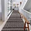 Carpet Runner for Hallway Stairs, Kitchen Corridor Hall Rug Runner 100cm 1.5m 2m 2.5m 3m 3.5m 4m 4.5m 5m 6m Classic Long Runners Carpets Washable Non-Slip Floor Mats - Black (Size : 2 ft  8.2 ft) view 3