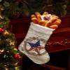 Christmas Stockings American Flag Stars Farm Berry Wreath Fireplace Hanging Decorations Xmas Tree Stocking Country Rustic Wood Grain Personalized Sock for Family Holiday Season Party Home Decor view 4