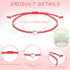 Cunno 100 Pcs Heart Friendship Bracelets Bulk for Kids Wish Bracelets Colorful Adjustable String Motivational Jewelry Gifts for Women Girls Valentine's Galentine's Gifts view 2