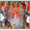 20 Inch Christmas Wreath for Front Door, Artificial Christmas Wreaths with Pine Cones Bells Balls, Winter Wreaths Decoration for Outdoor Indoor Window Wall view 2