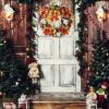 20 Inch Christmas Wreath for Front Door, Artificial Christmas Wreaths with Pine Cones Bells Balls, Winter Wreaths Decoration for Outdoor Indoor Window Wall view 4