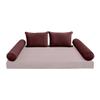 Cover ONLY Model V4 Full Velvet Same Pipe Indoor Daybed Cushion Bolster - AD368 view 2