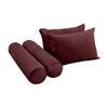 Cover ONLY Model V4 Full Velvet Same Pipe Indoor Daybed Cushion Bolster - AD368 view 3