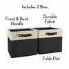 RiverRidge Kids storage bins - 10.5 Cube Storage Organizer with Handles  Black Two-Tone closet organizers and storage for Toys, Shoes & More - Fits RiverRidge Cabinets view 4