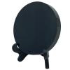 AGERYU Black Obsidian Scrying Mirror, Obsidian Mirror with Stand and Bag for Divination, Meditation, Healing, Feng Shui (250mm(9.8in)) view 3