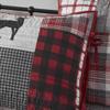 Woolrich Daybed Cover Set - Cabin Lifestyle, Patchwork with Moose Design All Season, Lightweight and Breathable Cozy Bedding Layer with Bedskirt, Matching Shams, 39" W x 75" L, Woodshed Red 5 Piece view 4