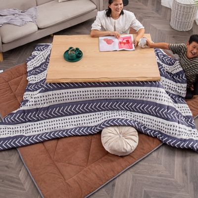 Japanese Desk,Kotatsu Table with Heater and Blanket,Coffee Tables Set for Living Room,Tatami Futon Tea Stove Table,Multifunction Laptop Writing Desk for Floor & Bed Sitting Dining (Color : A, Size :
