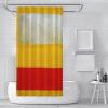 BYJING Art Yellow Red Grey Shower Curtain Modern Popular Fabric Shower Curtains for Bathroom Decor Contemporary Bathroom Curtains Waterproof 96W x 72L(in) view 2
