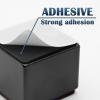 Bonsicoky 4 Pcs Self-Adhesive Furniture Bed Risers, Square Heavy Duty Carbon Steel Table Sofa Risers Adds 2" Height with Felt Pad,Black view 3