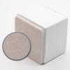 Bonsicoky 4 Pcs Self-Adhesive Furniture Bed Risers, Square Heavy Duty Carbon Steel Table Sofa Risers Adds 2" Height with Felt Pad,White view 4