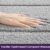 DEXI Bathroom Rugs 24x16, Washable Non Slip Bath Mat for Shower Floor, Absorbent Quick Dry Bathmat with Rubber Backing, Ultra Soft Plush Carpet for Tub, Light Grey view 3