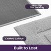 DEXI Bathroom Rugs 24x16, Washable Non Slip Bath Mat for Shower Floor, Absorbent Quick Dry Bathmat with Rubber Backing, Ultra Soft Plush Carpet for Tub, Light Grey view 4