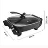 Electric Ceramic Skillet, Roast, Fry And Steam, Healthy- Eco Non- stick Coating, Convenient Easy Clean Up /1095 view 4